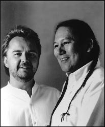 Peter Kater(left) and R.Carlos Nakai(right)
